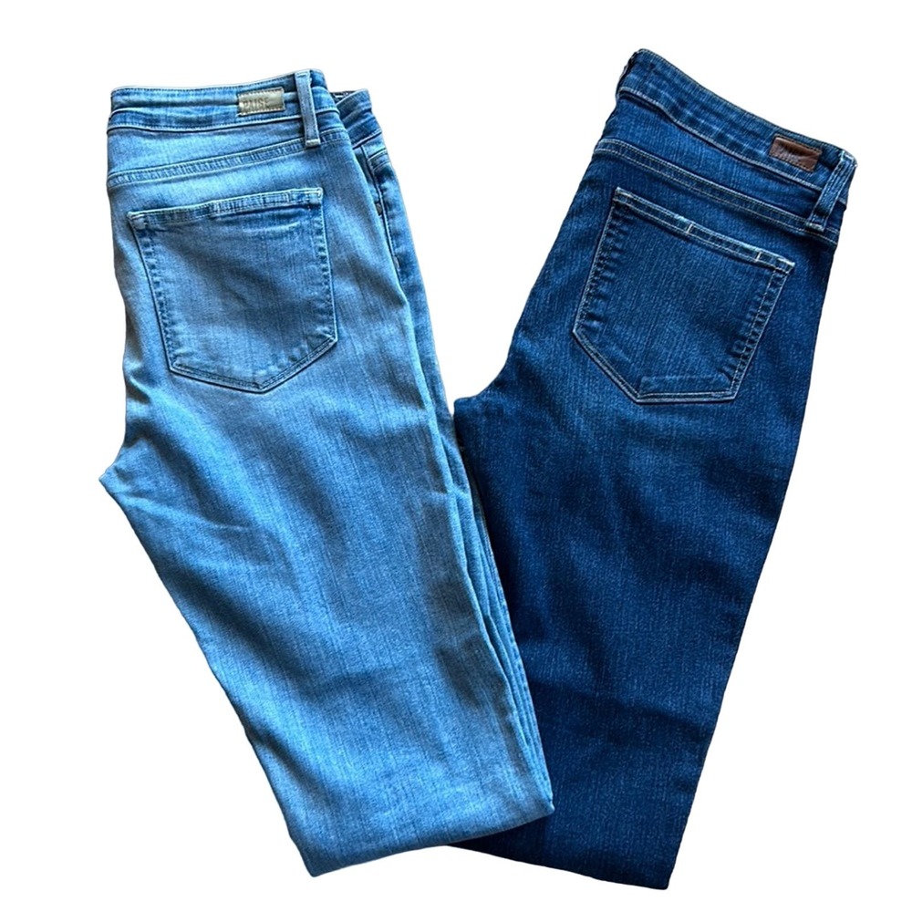 BUNDLE 2 Paige Mid-Rise Skinny Jeans | Skyline Ankle Peg & Verdugo Crop Sz 30